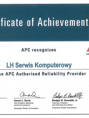 Certyfikat APC