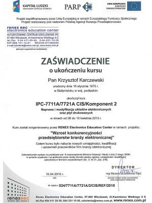 Certyfikat SMD i BGA PARP